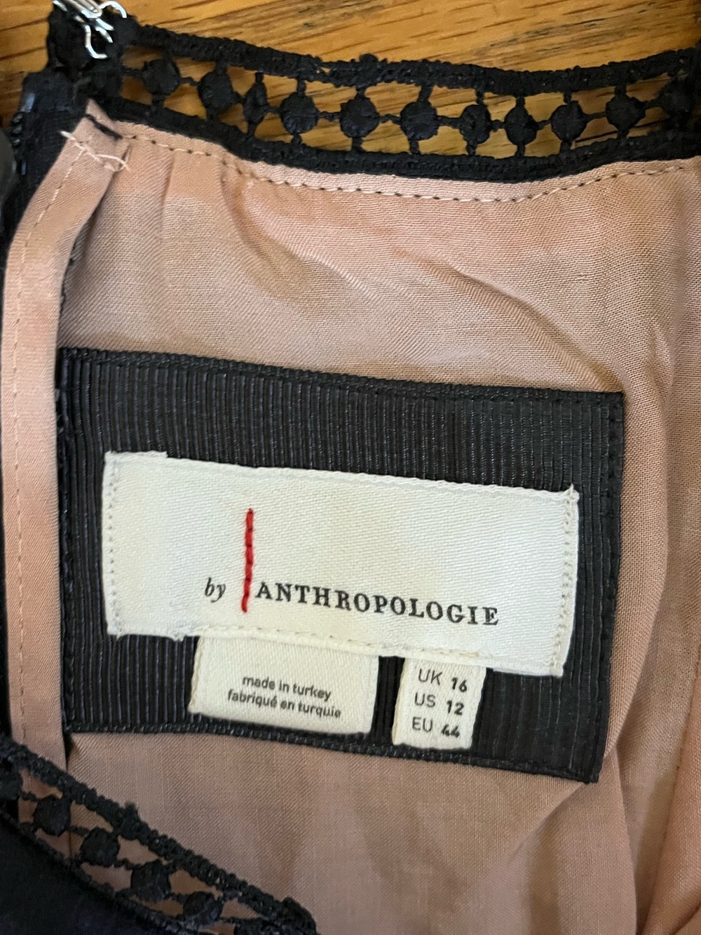 By Anthropologie Slim Lace Maxi Dress 12 - Picture 4 of 5